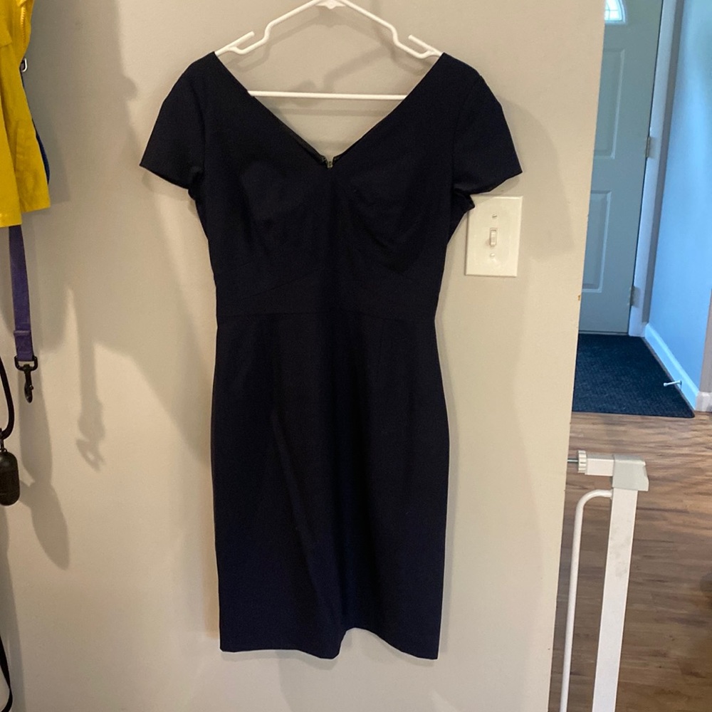 Navy blue banana republic professional dress